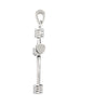 Sterling Silver 33.75x23.25 Tubular Cross Pendant without Packaging Sterling Silver 33.75x23.25 Tubular Cross Pendant without Packaging