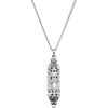 36.00x09.00 mm Mezuzah Pendant in Sterling Silver 36.00x09.00 mm Mezuzah Pendant in Sterling Silver