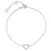 0.06 CTW Diamond Heart 7-Inch Bracelet in 14K Rose Gold 0.06 CTW Diamond Heart 7-Inch Bracelet in 14K Rose Gold