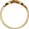 14k Yellow Gold Initial Rings, Size 6 14k Yellow Gold Initial Rings, Size 6
