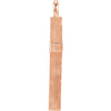 14k Rose Gold Cross Charm 14k Rose Gold Cross Charm