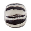 Kera Zebra Print Bead in Sterling Silver Kera Zebra Print Bead in Sterling Silver