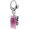 Sterling Silver Wrapped Enamel Heart Box Charm Sterling Silver Wrapped Enamel Heart Box Charm