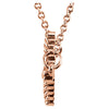 14k Rose Gold 11.3x20.15mm Sideways Rope Cross 16.5" Necklace 14k Rose Gold 11.3x20.15mm Sideways Rope Cross 16.5" Necklace