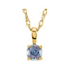 14K Yellow Gold Chatham« Created Alexandrite 14-Inch Necklace