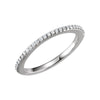 14K White Gold 1/6 CTW Diamond Matching Band (Size 6) 14K White Gold 1/6 CTW Diamond Matching Band (Size 6)