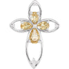 0.036 CTW Cross Pendant in Sterling Silver 0.036 CTW Cross Pendant in Sterling Silver