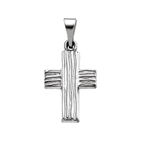 Sterling Silver 13x10mm The Rugged Cross® Pendant Sterling Silver 13x10mm The Rugged Cross® Pendant