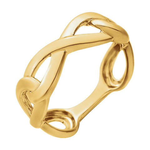 14k Yellow Gold Infinity-Inspired Ring 14k Yellow Gold Infinity-Inspired Ring