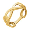 14k Yellow Gold Infinity-Style Ring, Size 7 14k Yellow Gold Infinity-Style Ring, Size 7