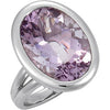 Rose De France genuine Rose De France Quartz Ring in Sterling Silver ( Size 6 ) Rose De France genuine Rose De France Quartz Ring in Sterling Silver ( Size 6 )