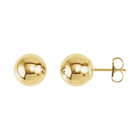 14k Yellow Gold 8mm Ball Earrings 14k Yellow Gold 8mm Ball Earrings