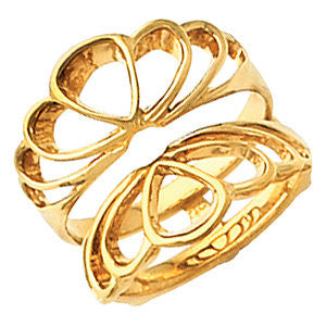 14k Yellow Gold Ring Guard, Size 6 14k Yellow Gold Ring Guard, Size 6