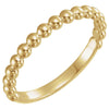 14k Yellow Gold Stackable Metal Fashion Ring, Size 7 14k Yellow Gold Stackable Metal Fashion Ring, Size 7