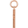 14k Rose Gold Cross Charm with Jump Ring 14k Rose Gold Cross Charm with Jump Ring