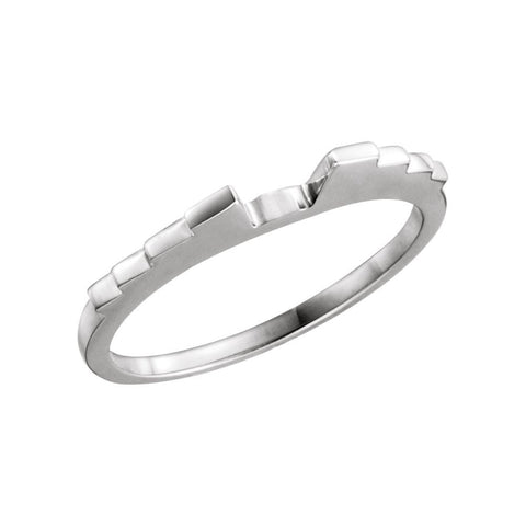 18k White Gold Band , Size 7 18k White Gold Band , Size 7