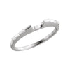 Wedding Band Ring for 1.25 CTTW Engagement Ring in 14k White Gold (Size 6 ) Wedding Band Ring for 1.25 CTTW Engagement Ring in 14k White Gold (Size 6 )