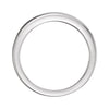 14k White Gold 1/4 CTW Diamond Band to 6.5mm Engagement Ring, Size 7 14k White Gold 1/4 CTW Diamond Band to 6.5mm Engagement Ring, Size 7