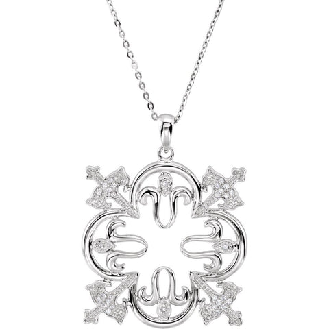 Sterling Silver Triumphant CZ 18" Necklace Sterling Silver Triumphant CZ 18" Necklace