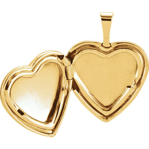 Gold Plated & Sterling Silver Heart Cross Locket