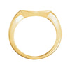 14k Yellow Gold Band for 7.8mm Engagement Ring, Size 6