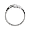 14k White Gold Metal Fashion Ring , Size 6 14k White Gold Metal Fashion Ring , Size 6
