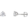 Pair of 05.25 mm Cubic Zirconia Earring in 14K White Gold