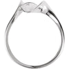 14k White Gold Freeform Ring, Size 6 14k White Gold Freeform Ring, Size 6