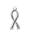 Posh Mommy Breast Cancer Awareness Ribbon Charm in Sterling Silver Posh Mommy Breast Cancer Awareness Ribbon Charm in Sterling Silver