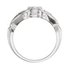 14k White Gold Cross Ring, Size 7 14k White Gold Cross Ring, Size 7