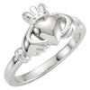 Kids' Claddagh Ring in 14K White Gold (Size 6) Kids' Claddagh Ring in 14K White Gold (Size 6)