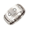10.00 mm Dura Cobalt 0.30 CTTW Diamond Ridged Wedding Band Ring (Size 10.5 )