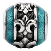 Kera Decorative Fleur De Lis Bead in Sterling Silver Kera Decorative Fleur De Lis Bead in Sterling Silver