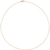 14k Rose Gold 1mm Diamond Cut Cable 16" Chain 14k Rose Gold 1mm Diamond Cut Cable 16" Chain