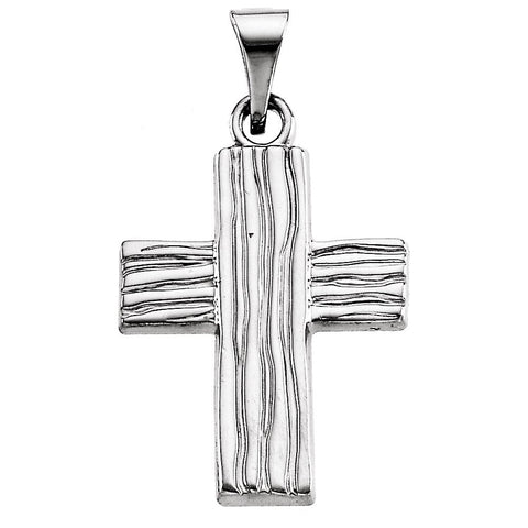 Sterling Silver 18x14.45mm The Rugged Cross® Pendant