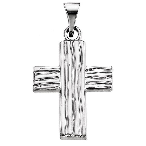 Sterling Silver 18x14.45mm The Rugged Cross® Pendant Sterling Silver 18x14.45mm The Rugged Cross® Pendant