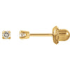 Cubic Zirconia Piercing Earrings in 14K Yellow Gold Cubic Zirconia Piercing Earrings in 14K Yellow Gold