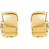 14K White Gold 11.5mm Hinged Earrings 14K White Gold 11.5mm Hinged Earrings