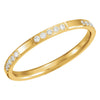 14K Yellow Gold 1/6 CTW Diamond Eternity Band Size 6 14K Yellow Gold 1/6 CTW Diamond Eternity Band Size 6