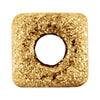 14K Yellow Gold 4mm Pave' Square Bead 14K Yellow Gold 4mm Pave' Square Bead