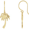Petite Palm Tree Earrings in 14K Yellow Gold Petite Palm Tree Earrings in 14K Yellow Gold