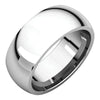 Comfort-Fit Wedding Band Ring in Sterling Silver ( Size 9.5 )