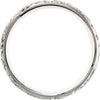 14k White Gold 6mm Hand Engraved Band Size 6 14k White Gold 6mm Hand Engraved Band Size 6