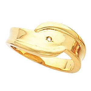 14k Yellow Gold Peg Engagement Base, Size 6 14k Yellow Gold Peg Engagement Base, Size 6