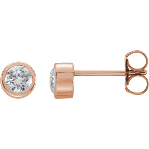14k Rose Gold 1/3 CTW Diamond Earrings 14k Rose Gold 1/3 CTW Diamond Earrings