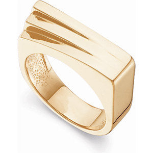 14k Yellow Gold Fashion Ring, Size 6 14k Yellow Gold Fashion Ring, Size 6