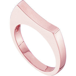 14k Rose Gold 2.75mm Stackable Ring, Size 7 14k Rose Gold 2.75mm Stackable Ring, Size 7