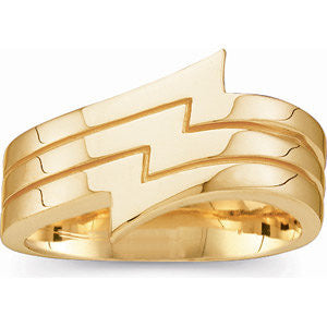 14k Yellow Gold Fashion Ring, Size 7 14k Yellow Gold Fashion Ring, Size 7
