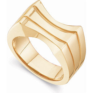 14k Yellow Gold Fashion Ring, Size 6 14k Yellow Gold Fashion Ring, Size 6