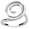 14k White Gold Scroll Fashion Ring, Size 7 14k White Gold Scroll Fashion Ring, Size 7